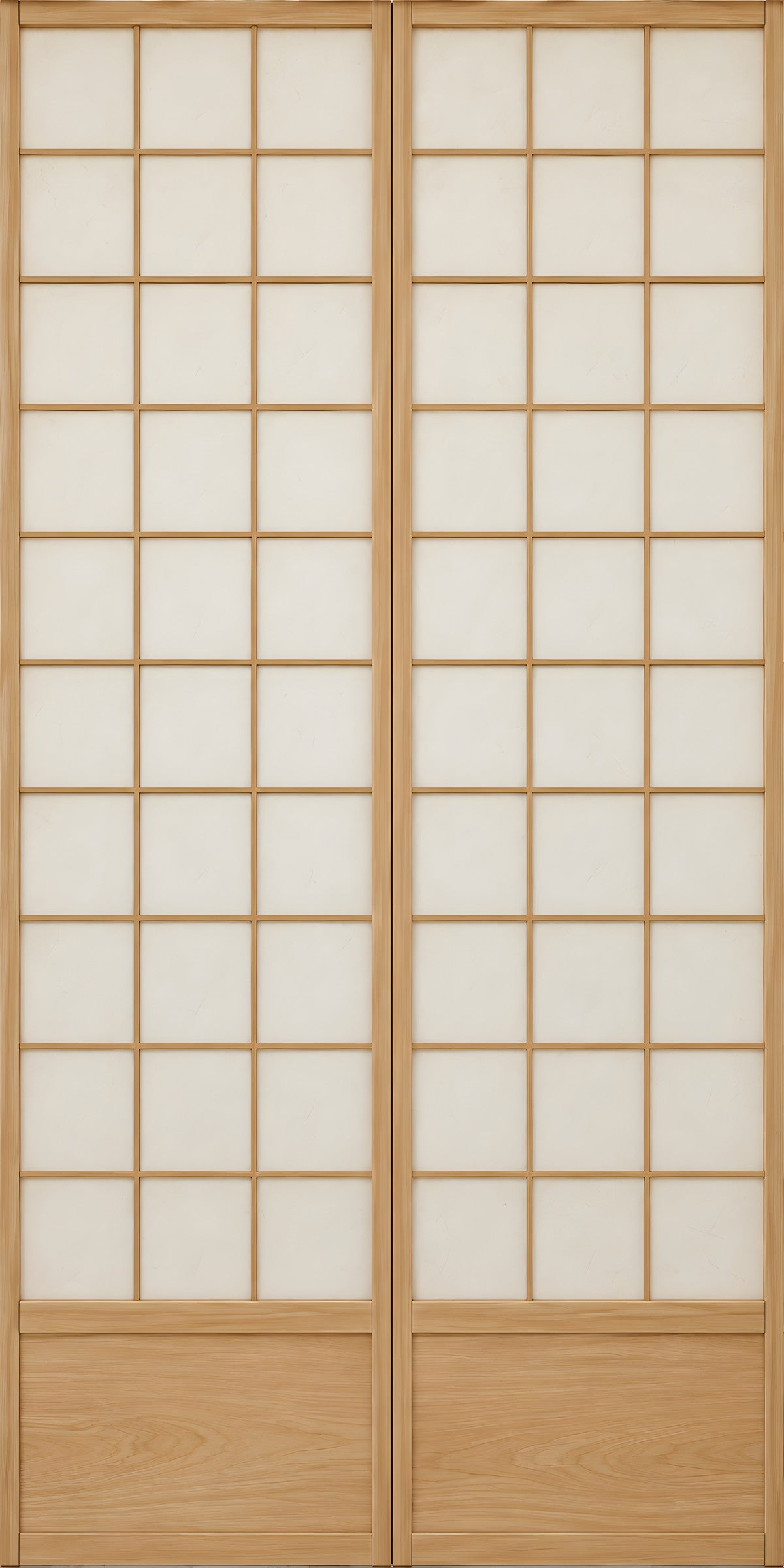 Japanese Shoji Doors fridge wrap full design