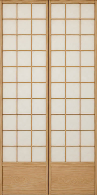 Japanese Shoji Doors fridge wrap full design