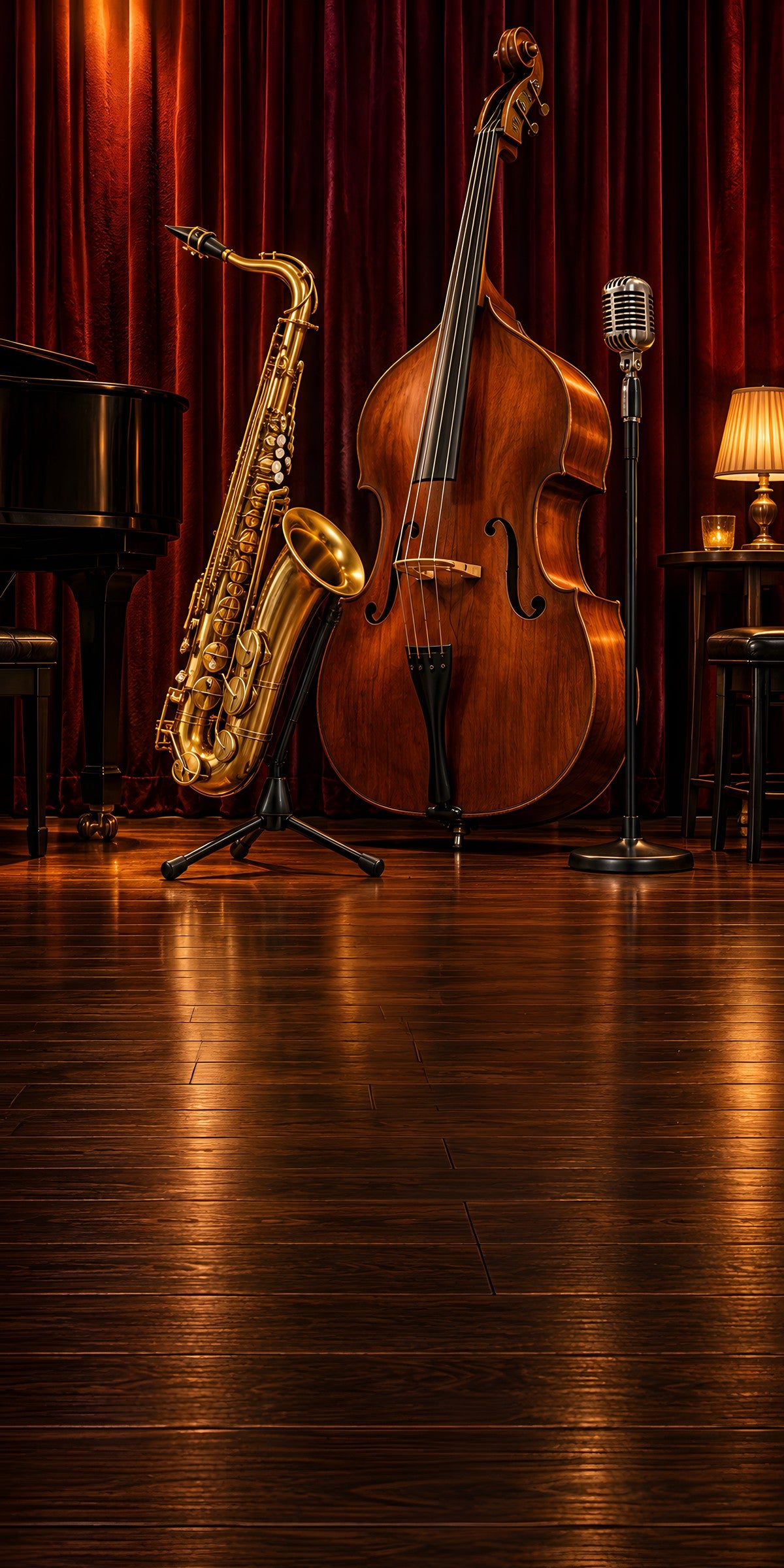 Jazz Club fridge wrap full design