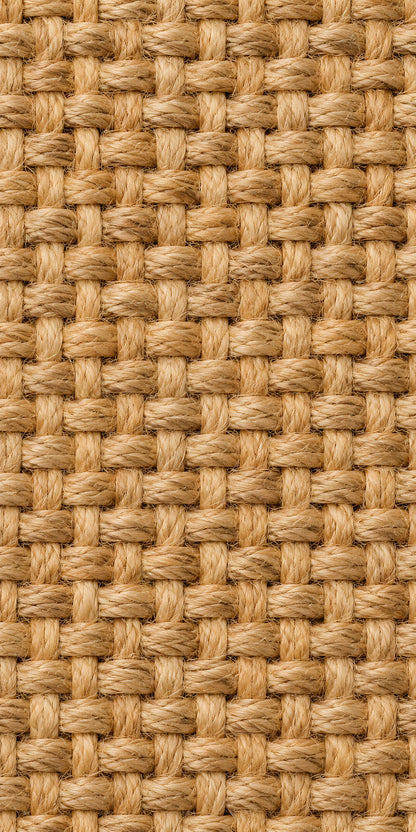 Jute Basketweave fridge wrap full design