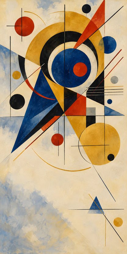 Kandinsky Inspired Abstract fridge wrap full design