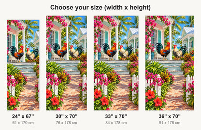 Key West Conch Houses fridge wrap available sizes 24, 30, 33 and 36 inch