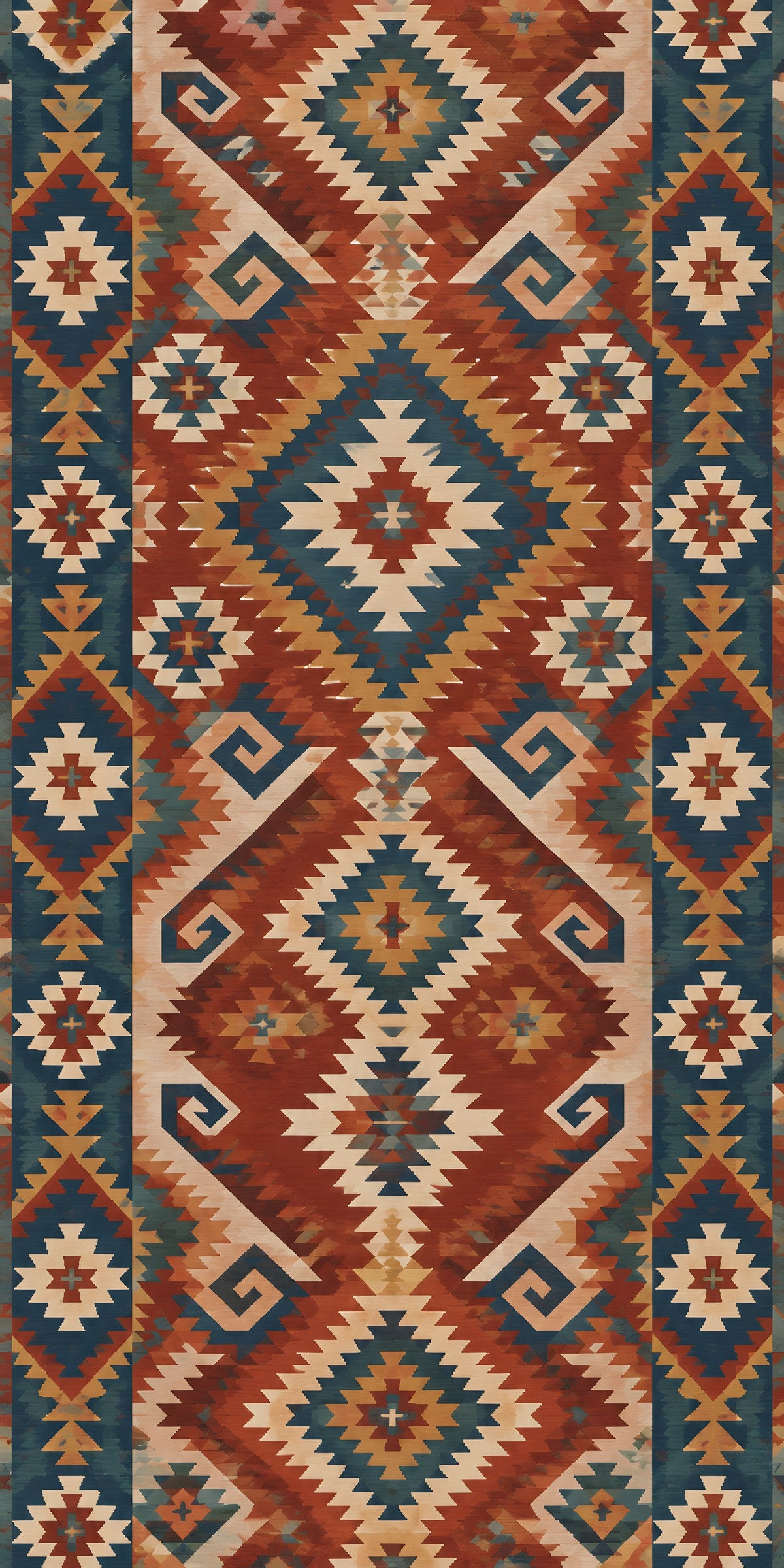 Kilim Pattern fridge wrap full design