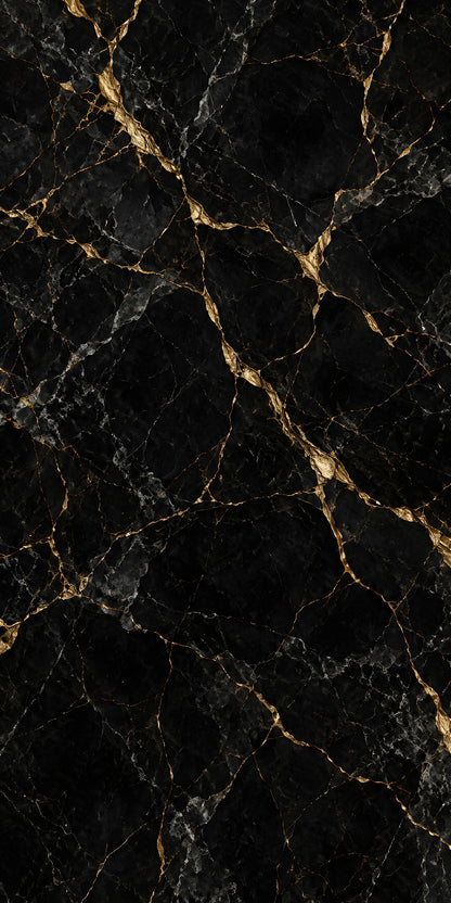 Kintsugi Marble fridge wrap full design