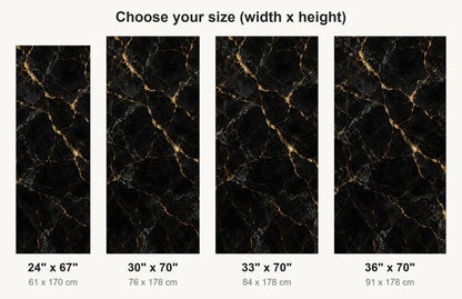 Kintsugi Marble fridge wrap available sizes 24, 30, 33 and 36 inch