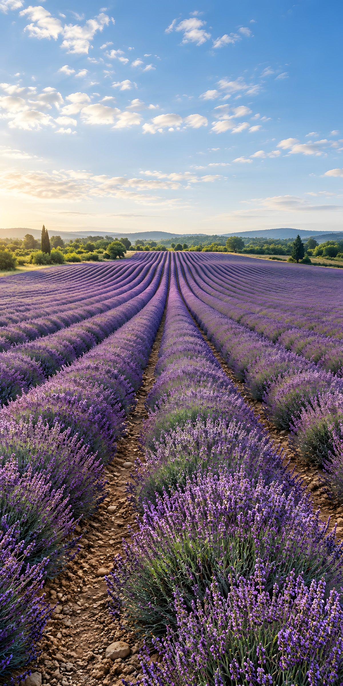 Lavender Field fridge wrap full design
