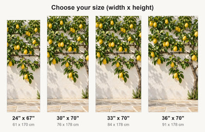 Lemon Tree fridge wrap available sizes 24, 30, 33 and 36 inch