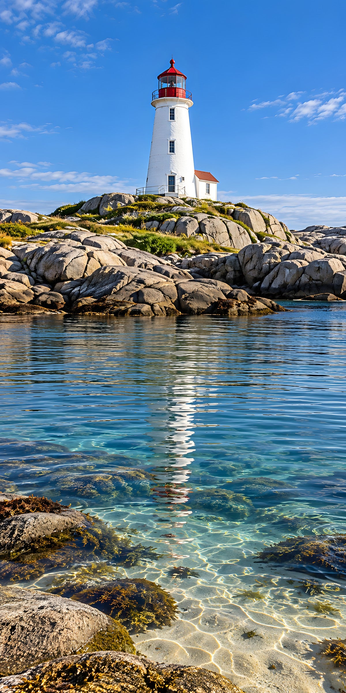 Lighthouse fridge wrap full design