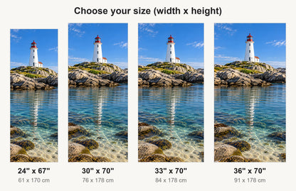 Lighthouse fridge wrap available sizes 24, 30, 33 and 36 inch
