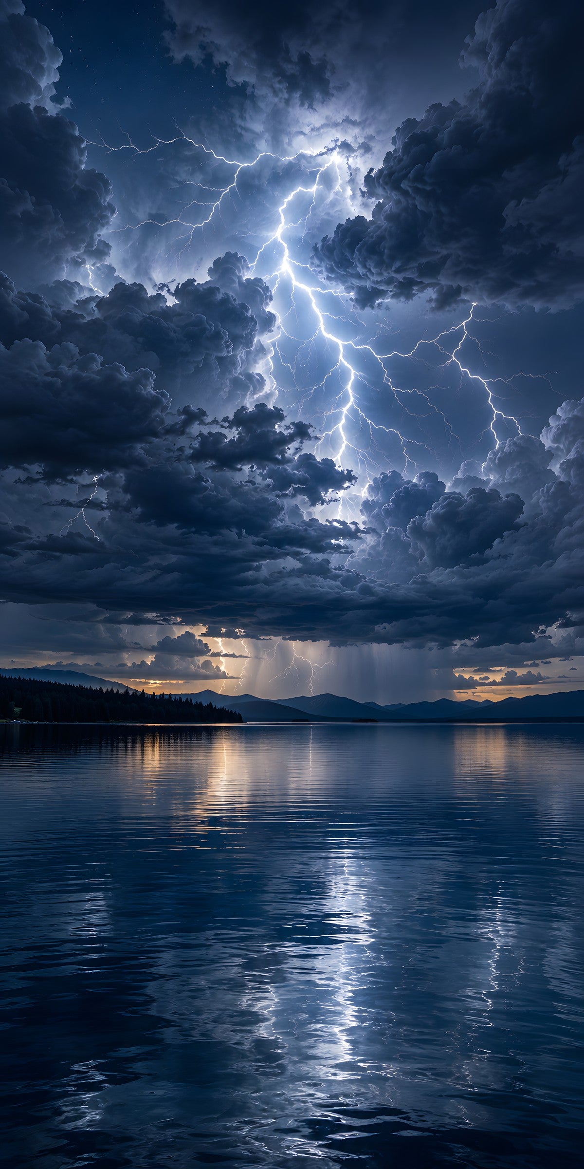 Lightning Storm fridge wrap full design
