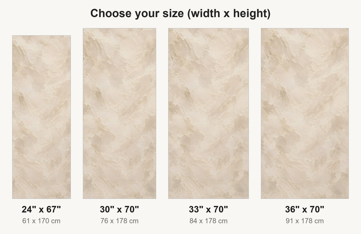 Limewash Plaster fridge wrap available sizes 24, 30, 33 and 36 inch