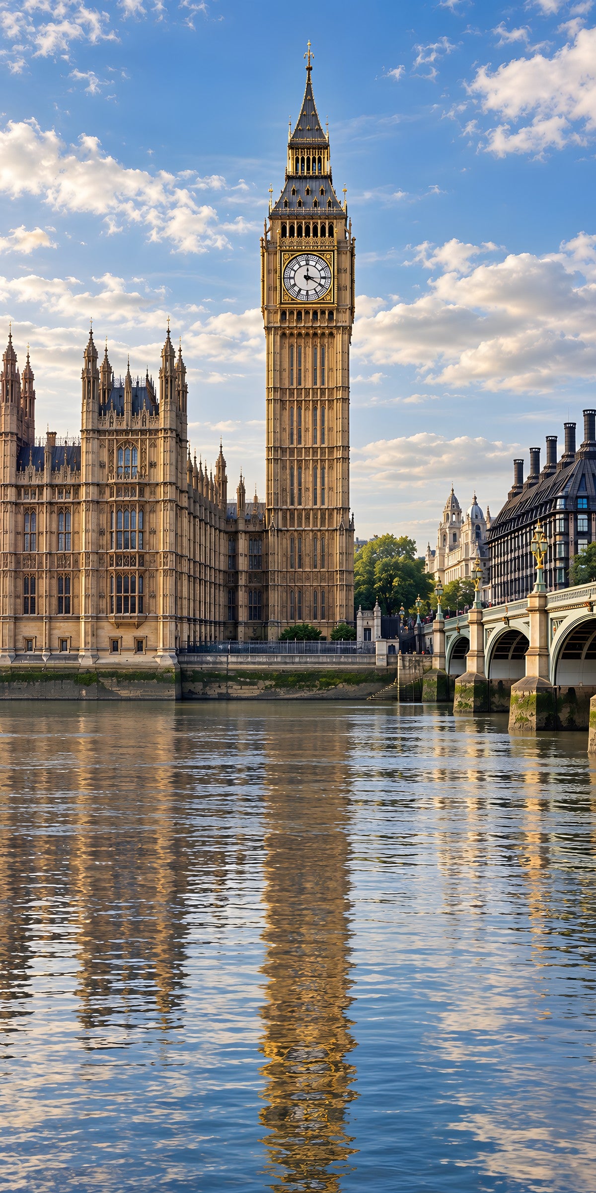 London Big Ben fridge wrap full design
