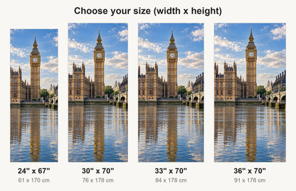 London Big Ben fridge wrap available sizes 24, 30, 33 and 36 inch