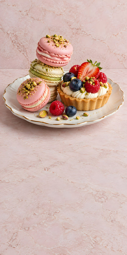 Macarons & Desserts fridge wrap full design