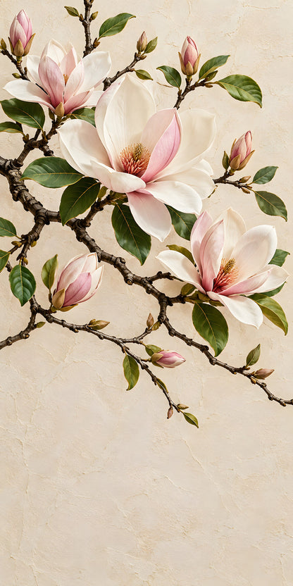 Magnolia Branch fridge wrap full design