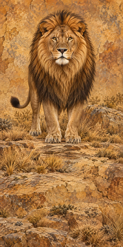 Majestic Lion fridge wrap full design