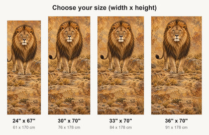Majestic Lion fridge wrap available sizes 24, 30, 33 and 36 inch