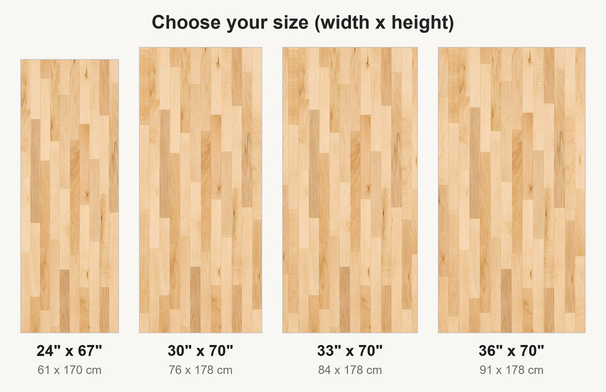 Maple Butcher Block fridge wrap available sizes 24, 30, 33 and 36 inch