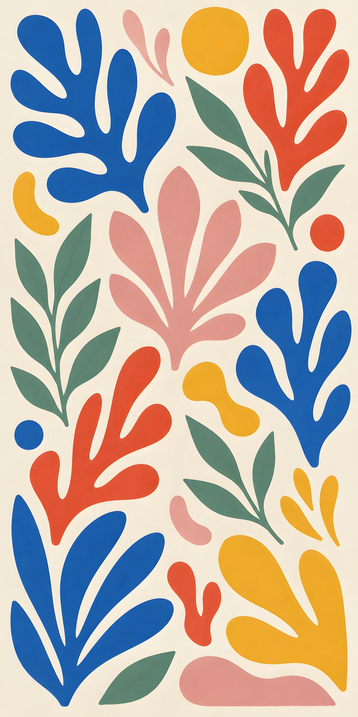 Matisse-Inspired Cut-Outs fridge wrap full design
