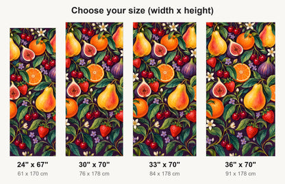 Maximalist Fruit fridge wrap available sizes 24, 30, 33 and 36 inch
