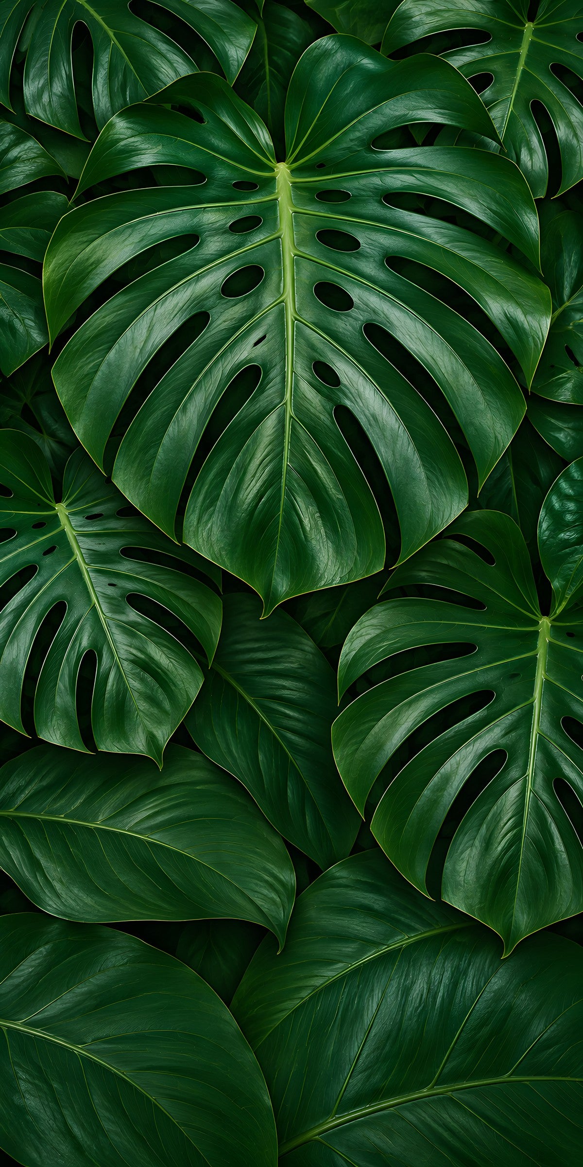 Monstera Leaves fridge wrap full design