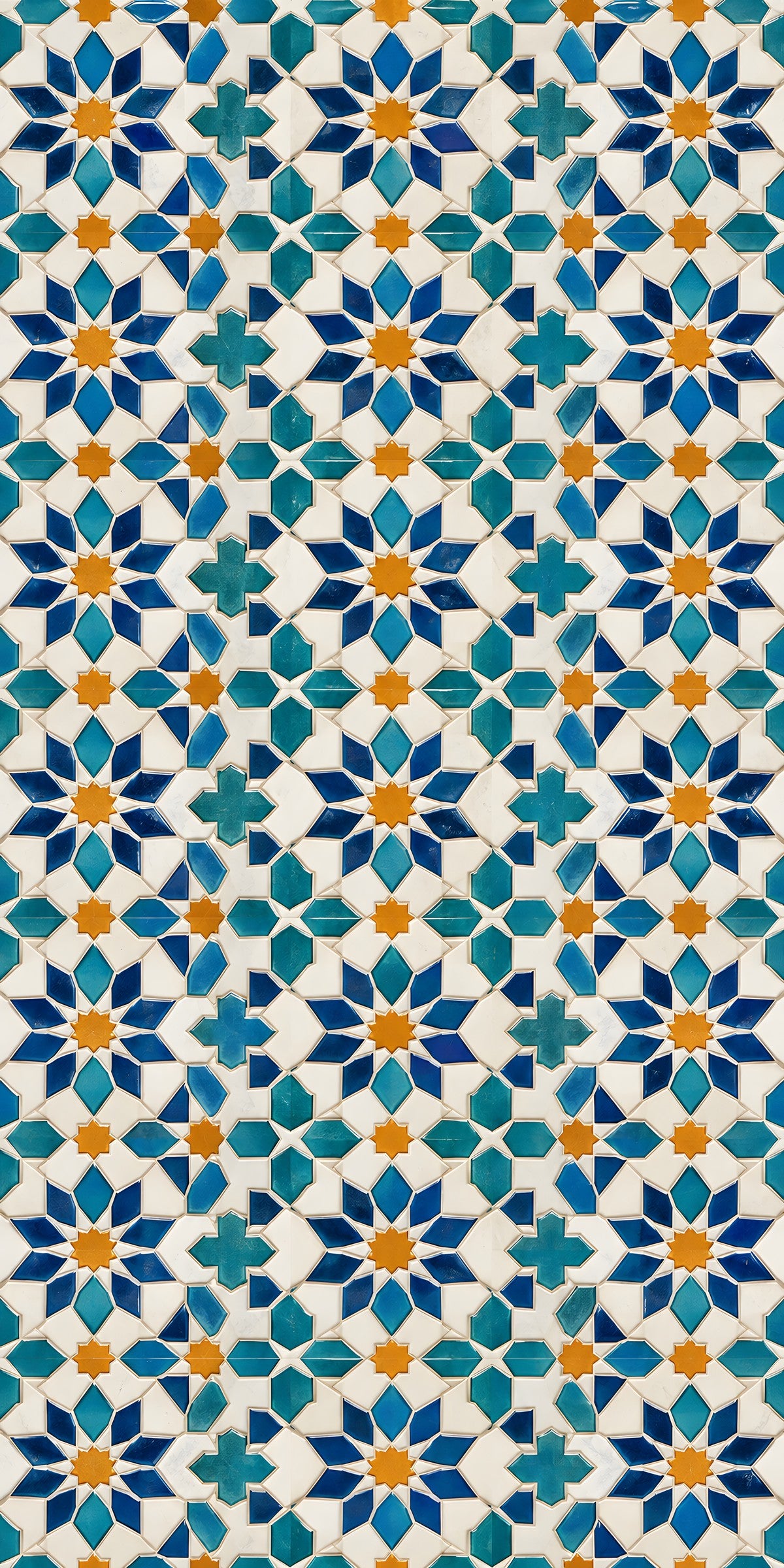 Moroccan Tiles fridge wrap full design