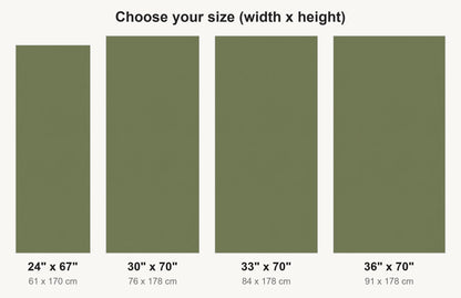Moss Green fridge wrap available sizes 24, 30, 33 and 36 inch