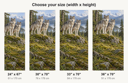 Mountain Wolves fridge wrap available sizes 24, 30, 33 and 36 inch