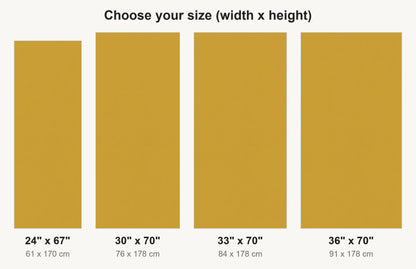Mustard Yellow fridge wrap available sizes 24, 30, 33 and 36 inch