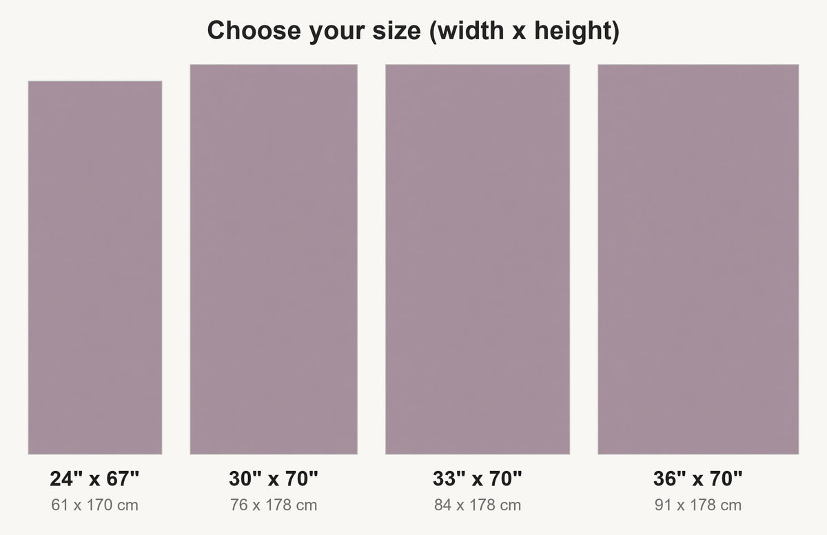 Muted Mauve fridge wrap available sizes 24, 30, 33 and 36 inch