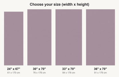 Muted Mauve fridge wrap available sizes 24, 30, 33 and 36 inch