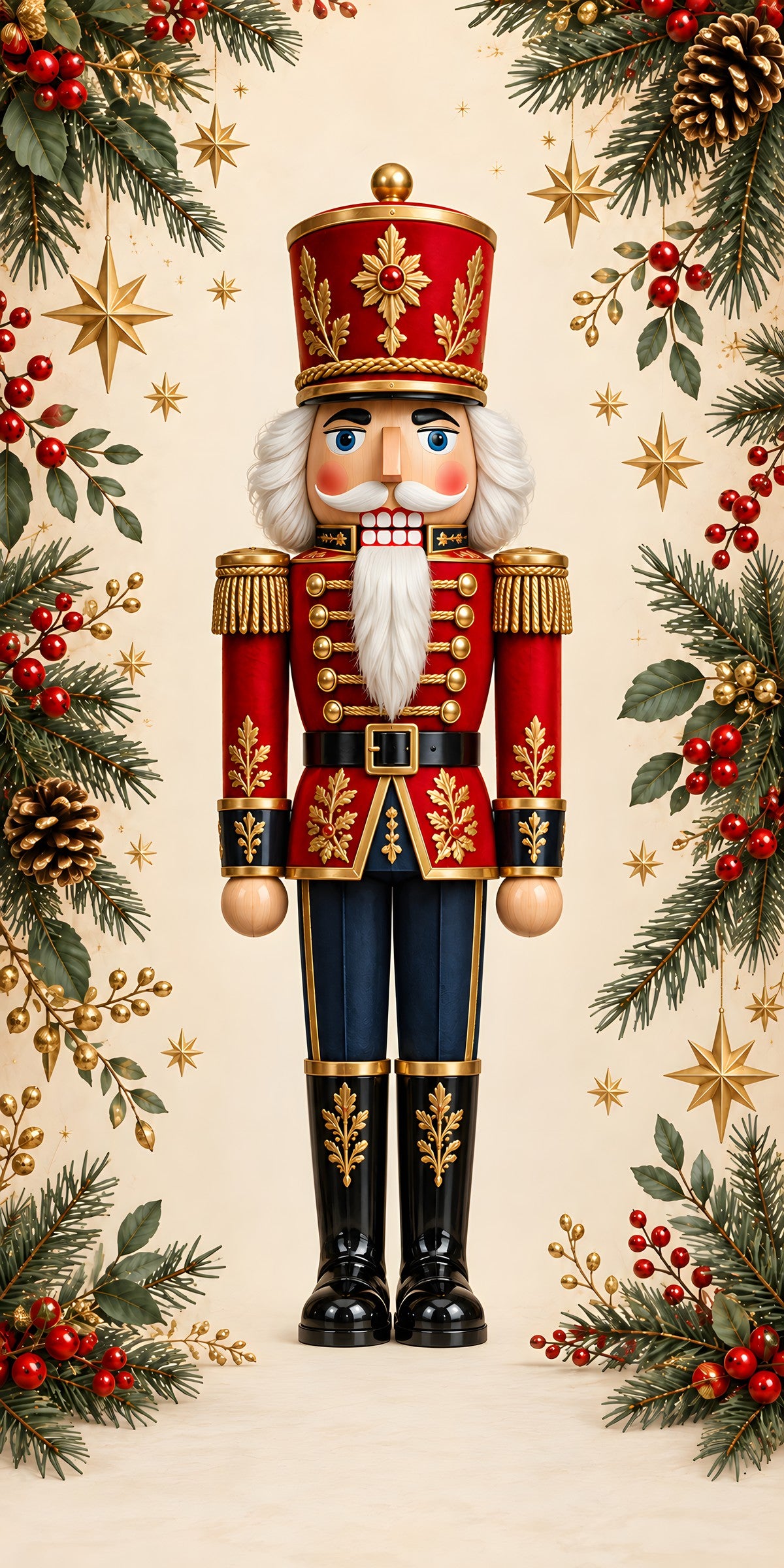 Nutcracker fridge wrap full design