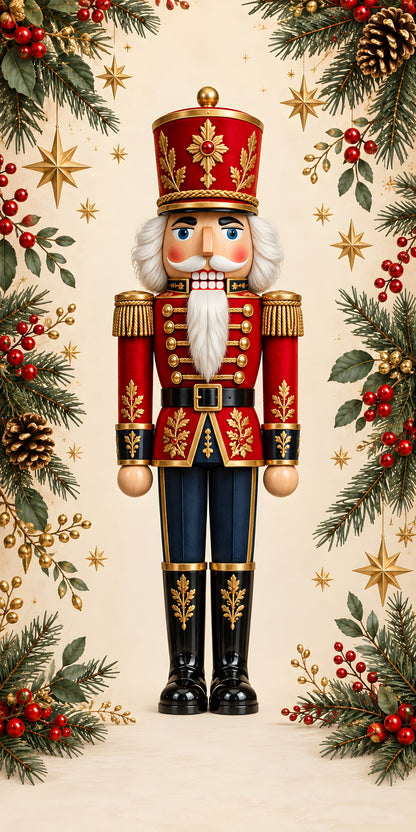 Nutcracker fridge wrap full design