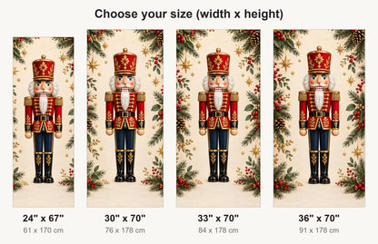 Nutcracker fridge wrap available sizes 24, 30, 33 and 36 inch
