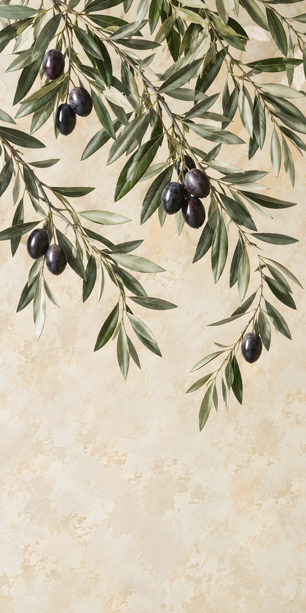 Olive Branches fridge wrap full design