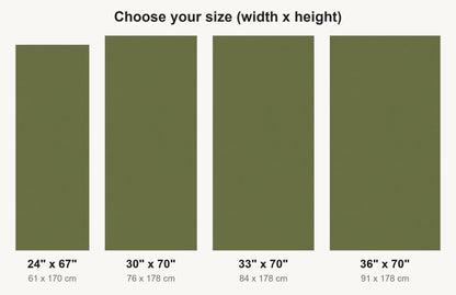 Olive Green fridge wrap available sizes 24, 30, 33 and 36 inch