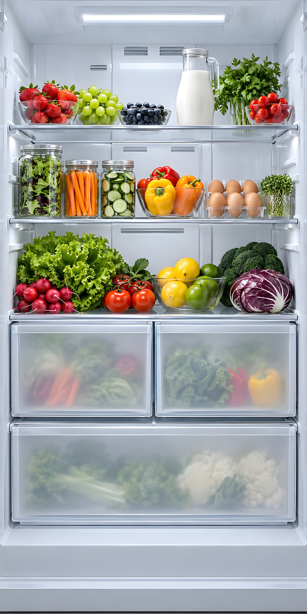 Open Fridge Illusion fridge wrap full design