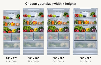 Open Fridge Illusion fridge wrap available sizes 24, 30, 33 and 36 inch