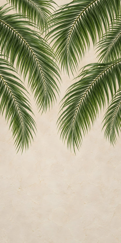 Palm Fronds fridge wrap full design
