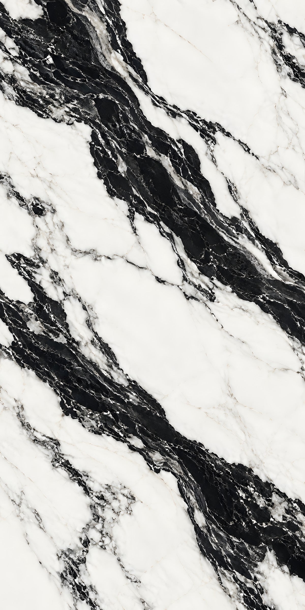 Panda White Marble fridge wrap full design
