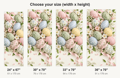 Pastel Easter Eggs fridge wrap available sizes 24, 30, 33 and 36 inch
