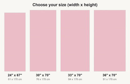 Pastel Pink fridge wrap available sizes 24, 30, 33 and 36 inch
