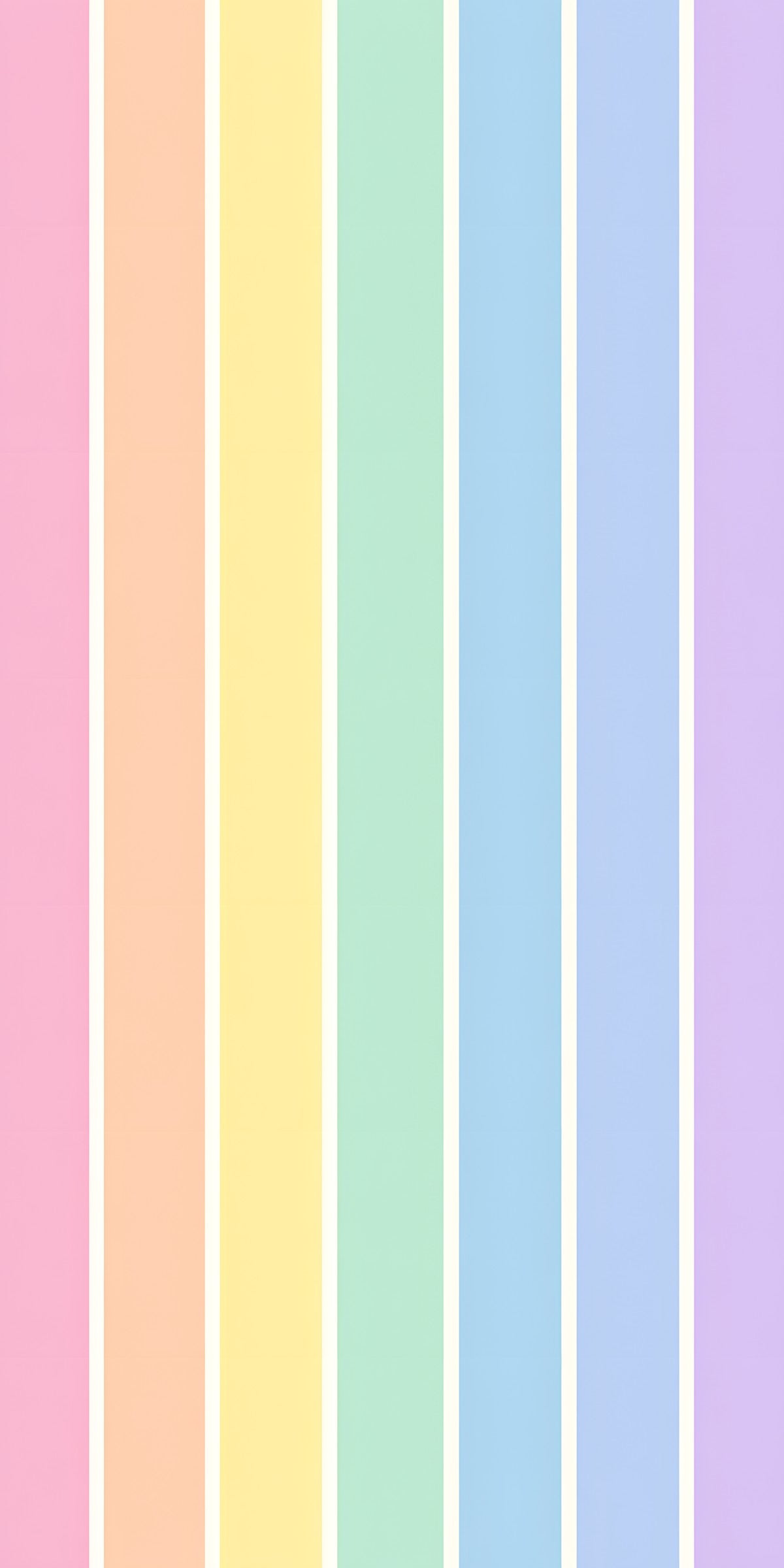 Pastel Rainbow Stripes fridge wrap full design