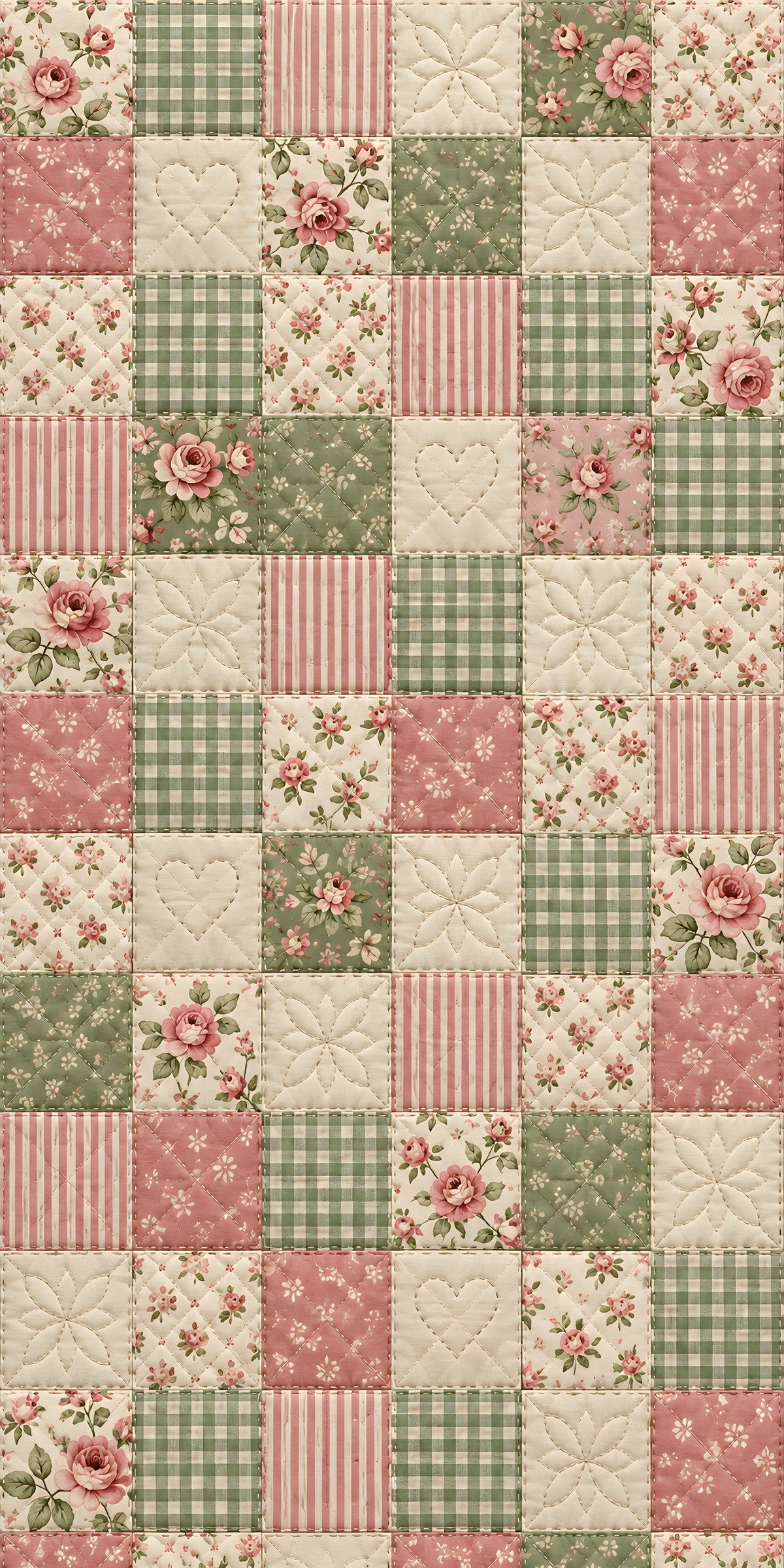 Patchwork Quilt fridge wrap full design