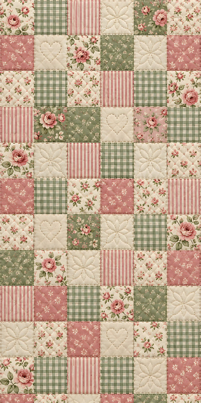 Patchwork Quilt fridge wrap full design