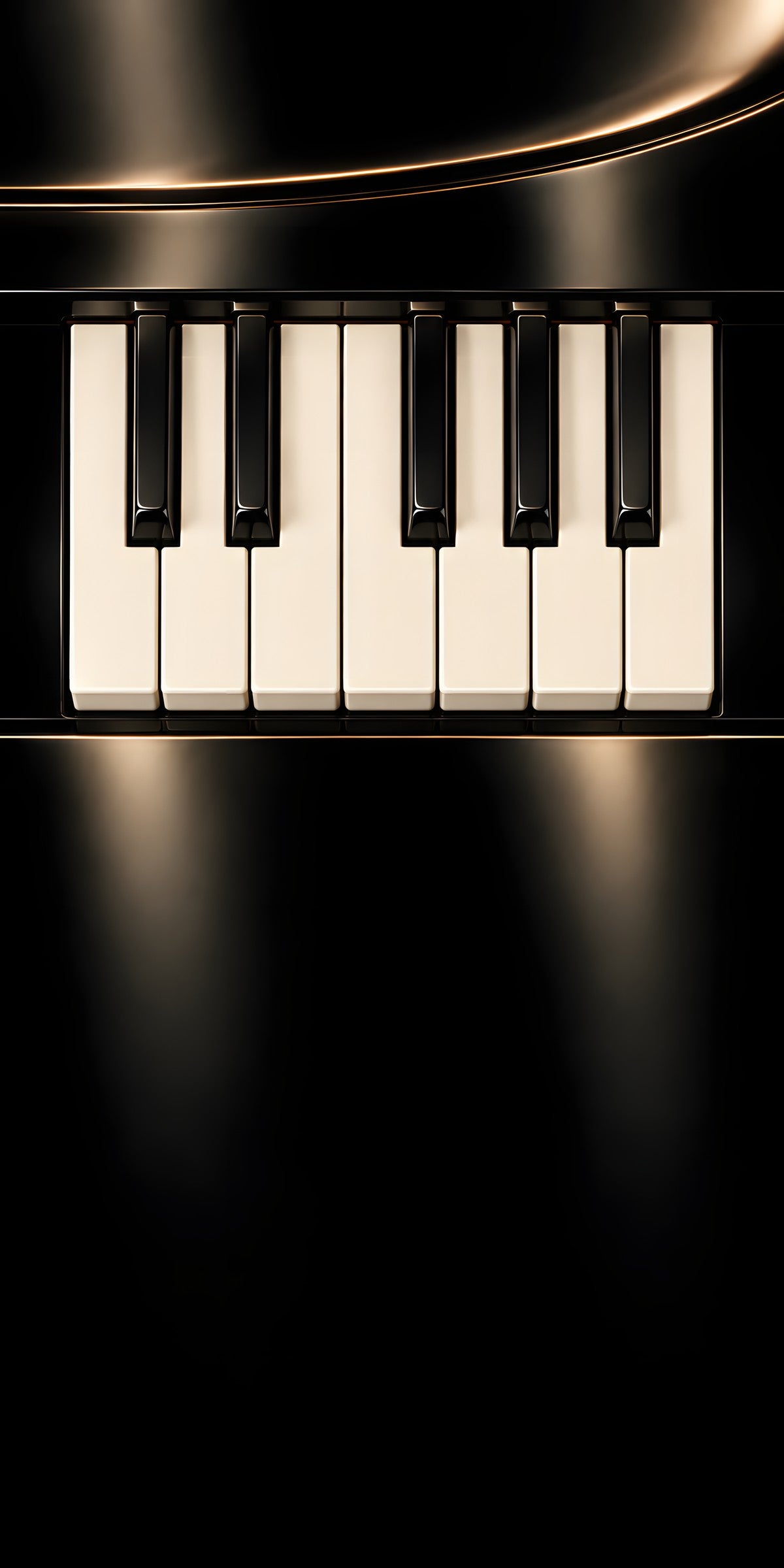 Piano Keys fridge wrap full design