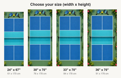 Pickleball Court fridge wrap available sizes 24, 30, 33 and 36 inch