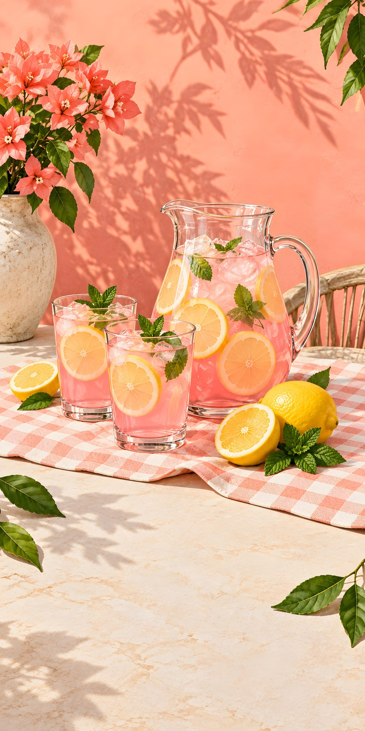 Pink Lemonade fridge wrap full design