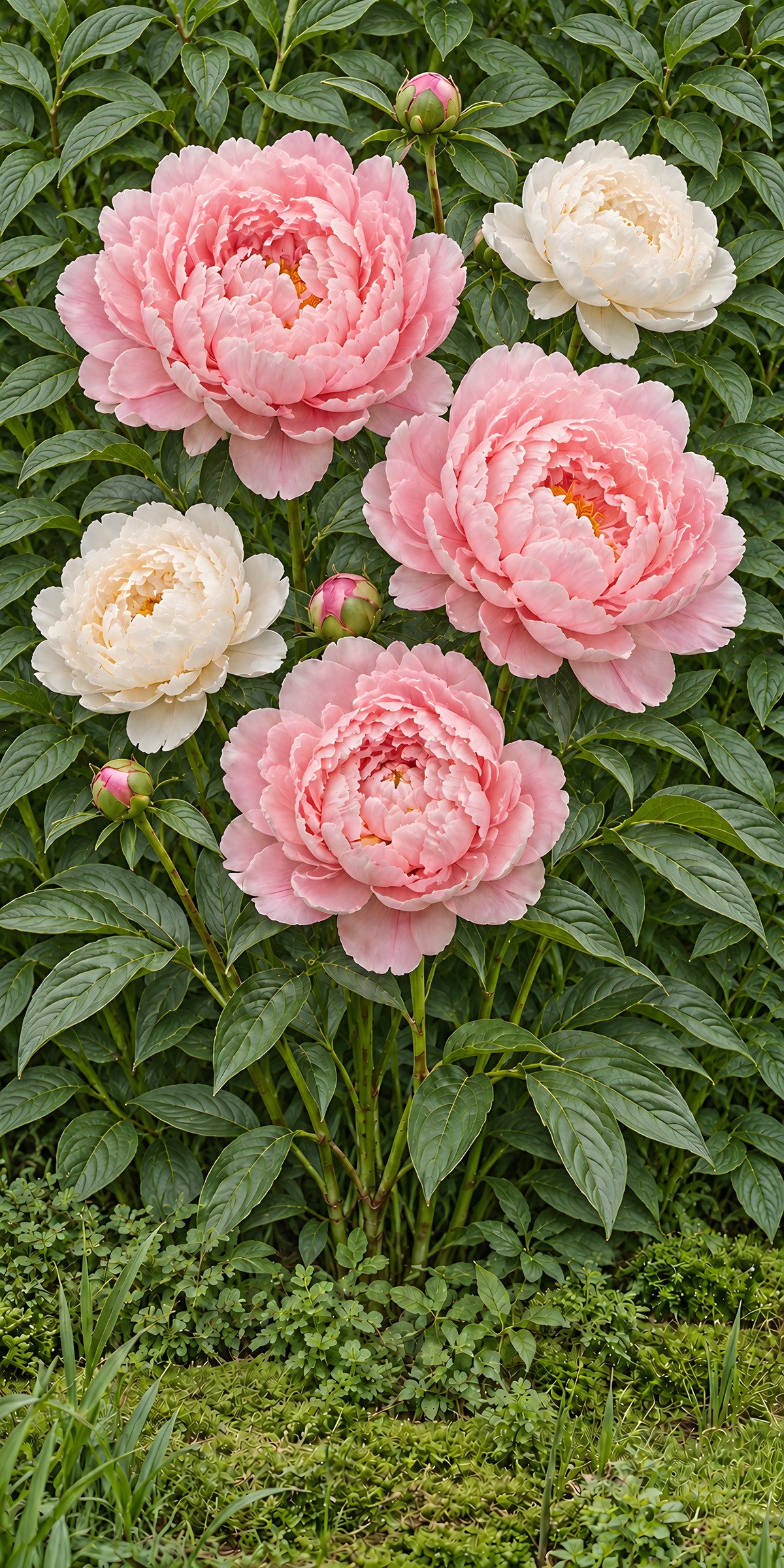 Pink Peonies fridge wrap full design