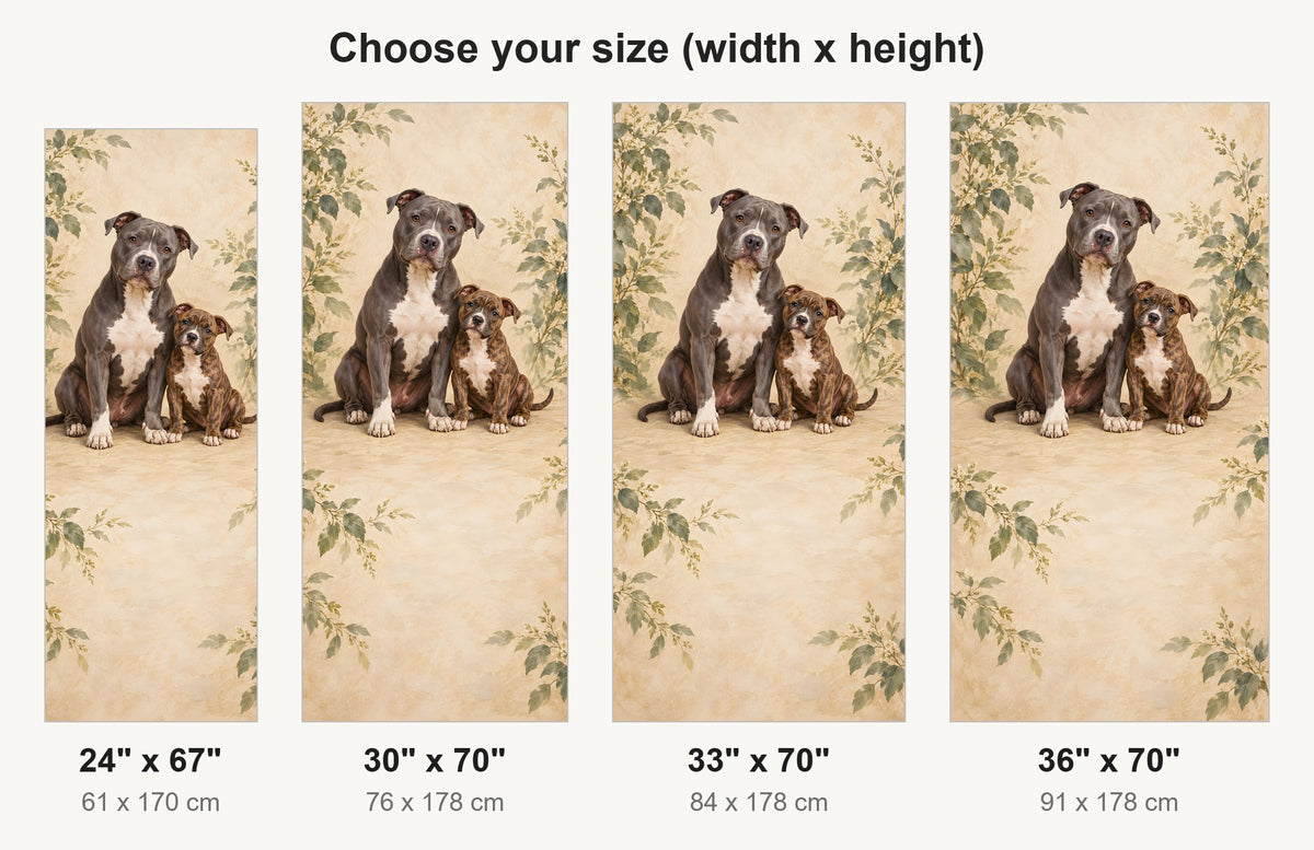 Pit Bulls fridge wrap available sizes 24, 30, 33 and 36 inch